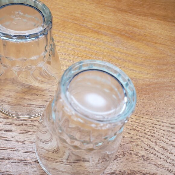 Anchor Hocking Windsor Clear Juice Glasses Set of 2 – 5 oz VTG Diamond Pattern - Picture 5 of 9